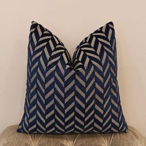 Luxury Navy Velvet Pillow Cover, Blue Throw Pillow Case, Navy Decorative Velvet Cushion Cover, All Sizes Eurosham, Custom Made Pillow