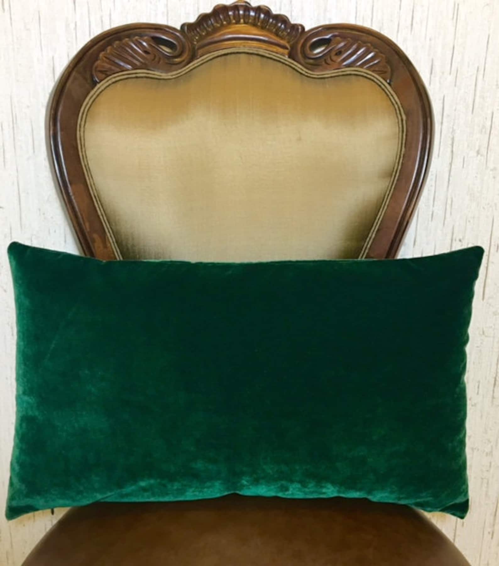 Luxury Dark Green Velvet Throw Pillows Velvet Pillow Cover Etsy