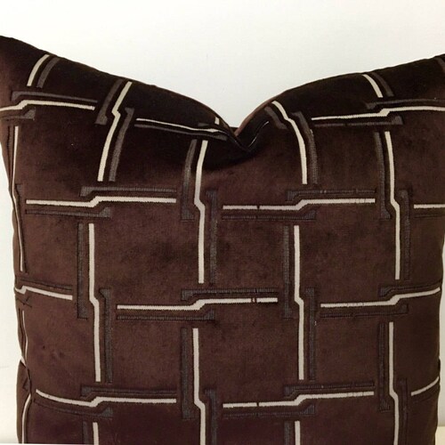 Light Brown Cotton Velvet Throw Pillows Velvet Pillow Cover Etsy