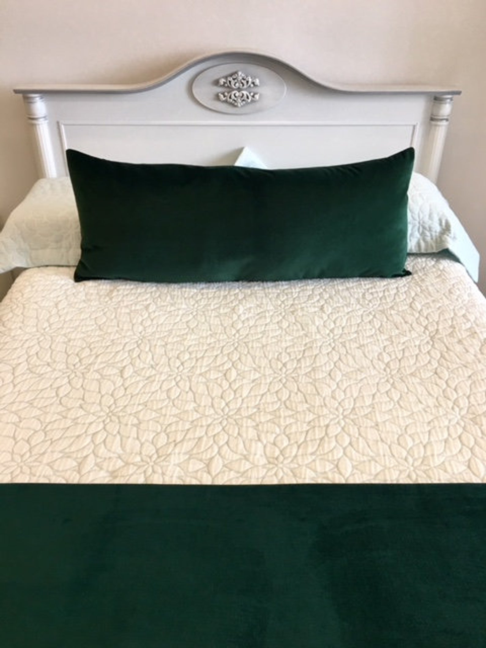 Luxury Dark Emerald Green Velvet Pillow Cover Lumbar Pillow Etsy