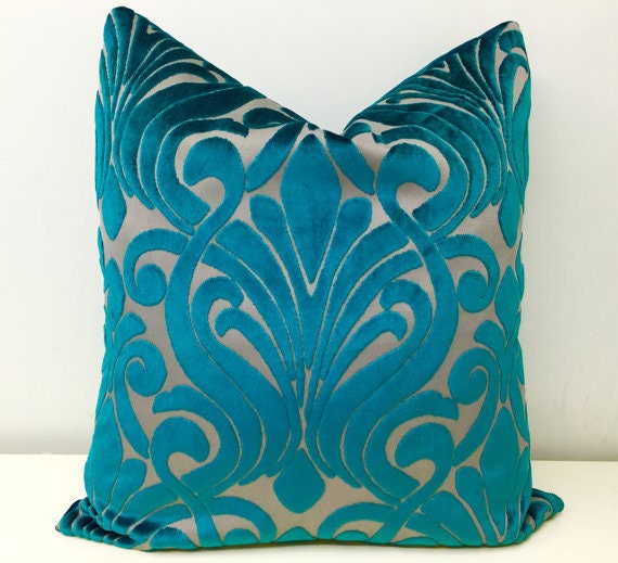 velvet teal throw