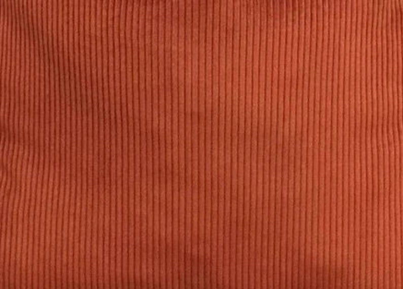 Terracotta Velvet Fabric Upholstery Fabric by the Yard Etsy