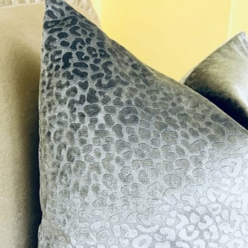 Luxury Silver Velvet Pillow Cover Throw Pillow Cushion Case Etsy