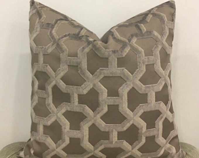 Luxury Dark Taupe Velvet Pillow Cover Pillow Velvet Pillow Etsy