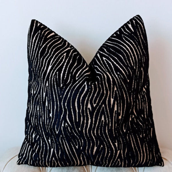 Black Decorative Pillows Etsy