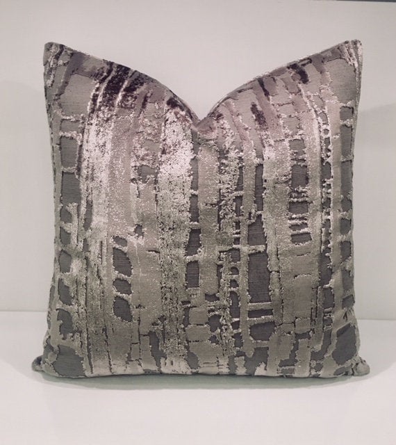 Luxury Burnt Gray Velvet Pillow Cover Pillow Grey Velvet | Etsy