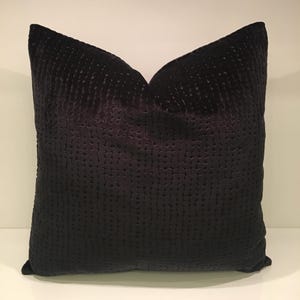 Luxury Charcoal Velvet Pillow Cover, Velvet Throw Pillow, Cushion, Decorative Pillows, Velvet Cushion Case, Charcoal Velvet Pillow Covers