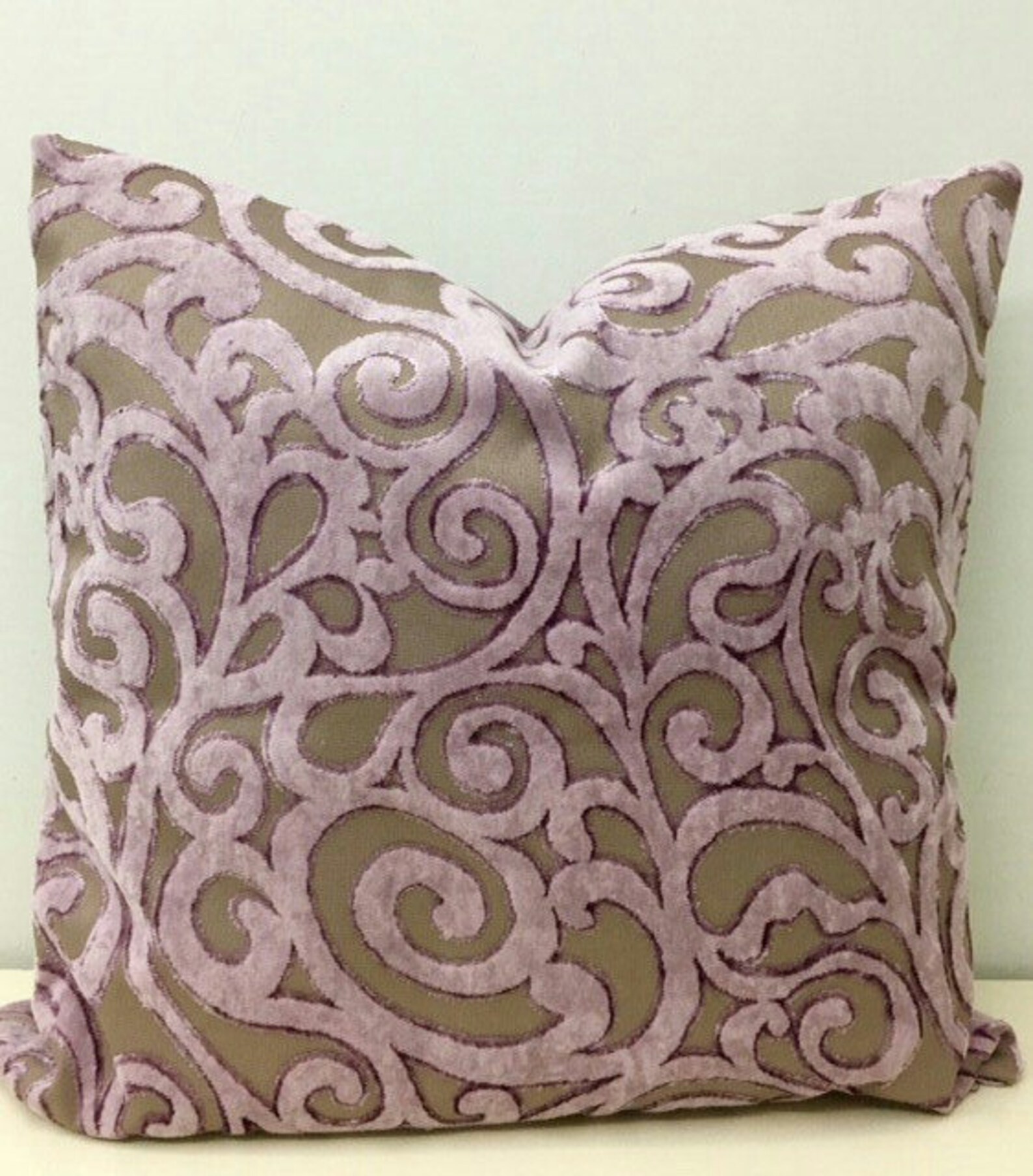 Lilac Velvet Pillow Cover Lilac Pillows Velvet Pillow 18X18 Etsy