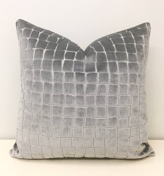 Luxury Gray Velvet Pillow Cover Gray Pillows Velvet Pillow Etsy