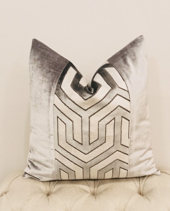 Luxury Silver Grey Velvet Throw Pillow Grey Pillows Velvet Pillow Cover Decorative Pillow Velvet Cushion Case Silver Grey Velvet Pillow Etsy Canada