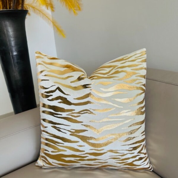 Gold Pillow Case Etsy