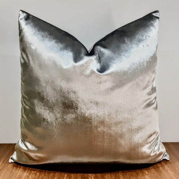 Capa de Almofada de Veludo Prateado: Almofada de Luxo, Fronha Euro