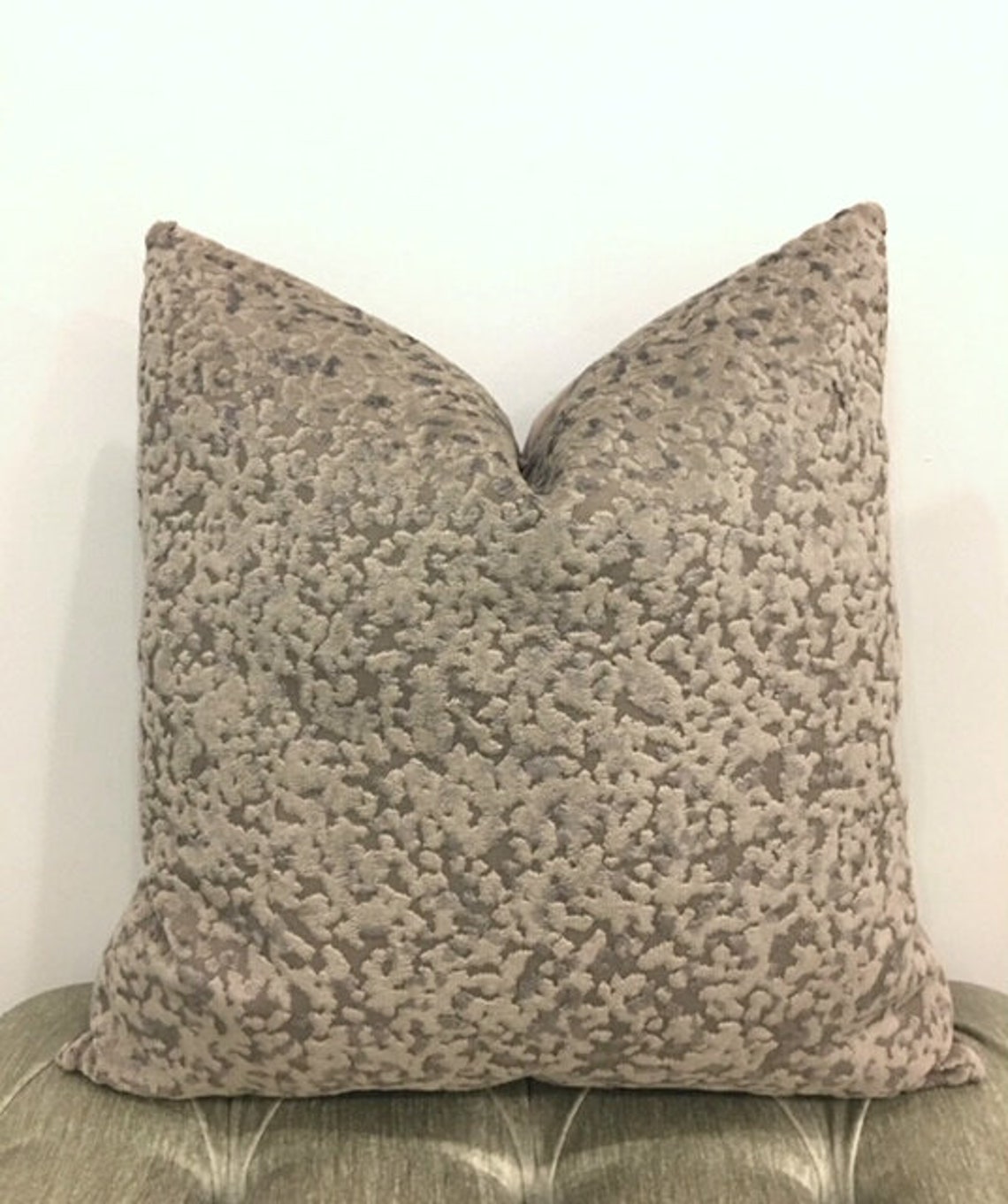 Luxury Dark Taupe Velvet Pillow Cover Pillow Velvet Pillow Etsy
