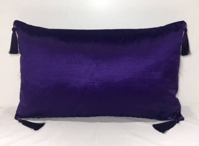 Bluish Purple Luxury Designer Fabric by the Yard, Upholstery Velvet