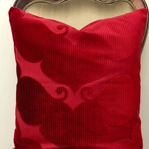 Red Velvet Pillow Cover, Red Pillow, Velvet Pillow, Velvet Cushion, Luxury Pillows, Throw Pillow, Red Velvet Couch Sofa Pillows Case Covers