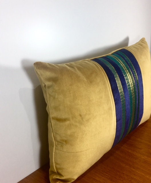 Almohada de tiro de terciopelo oro de lujo almohadas de oro | Etsy