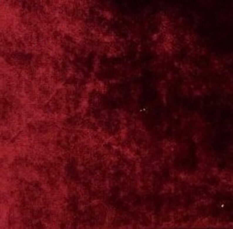 Luxury Upholstery Wine Red Velvet Fabric Fabric By The Yard Etsy