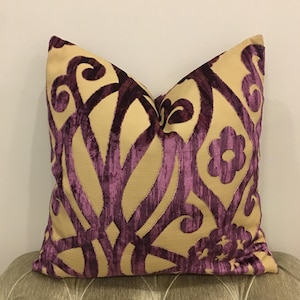 Purple Velvet Pillow Cover, Purple Pillow, Velvet Pillow, Throw Pillow, Decorative Pillow, Velvet Cushion Case, Purple Velvet Pillow Covers