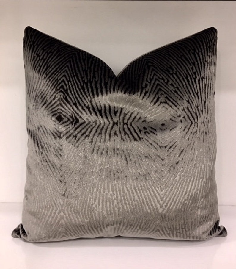 Luxury Gray Velvet Pillow Cover Velvet Pillow Grey Velvet Etsy