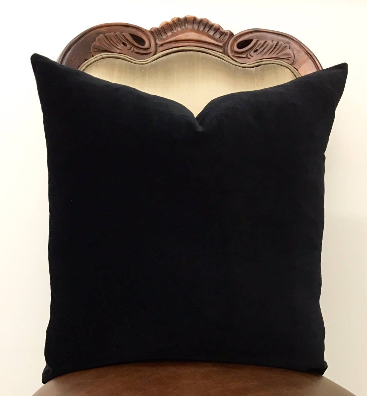 Windham Black Square Embellished Decorative Throw Pillow 18 x 18 By –  Latest Bedding