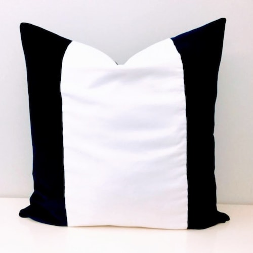 Luxury Black and White Velvet Pillow Cover Black Pillow Etsy