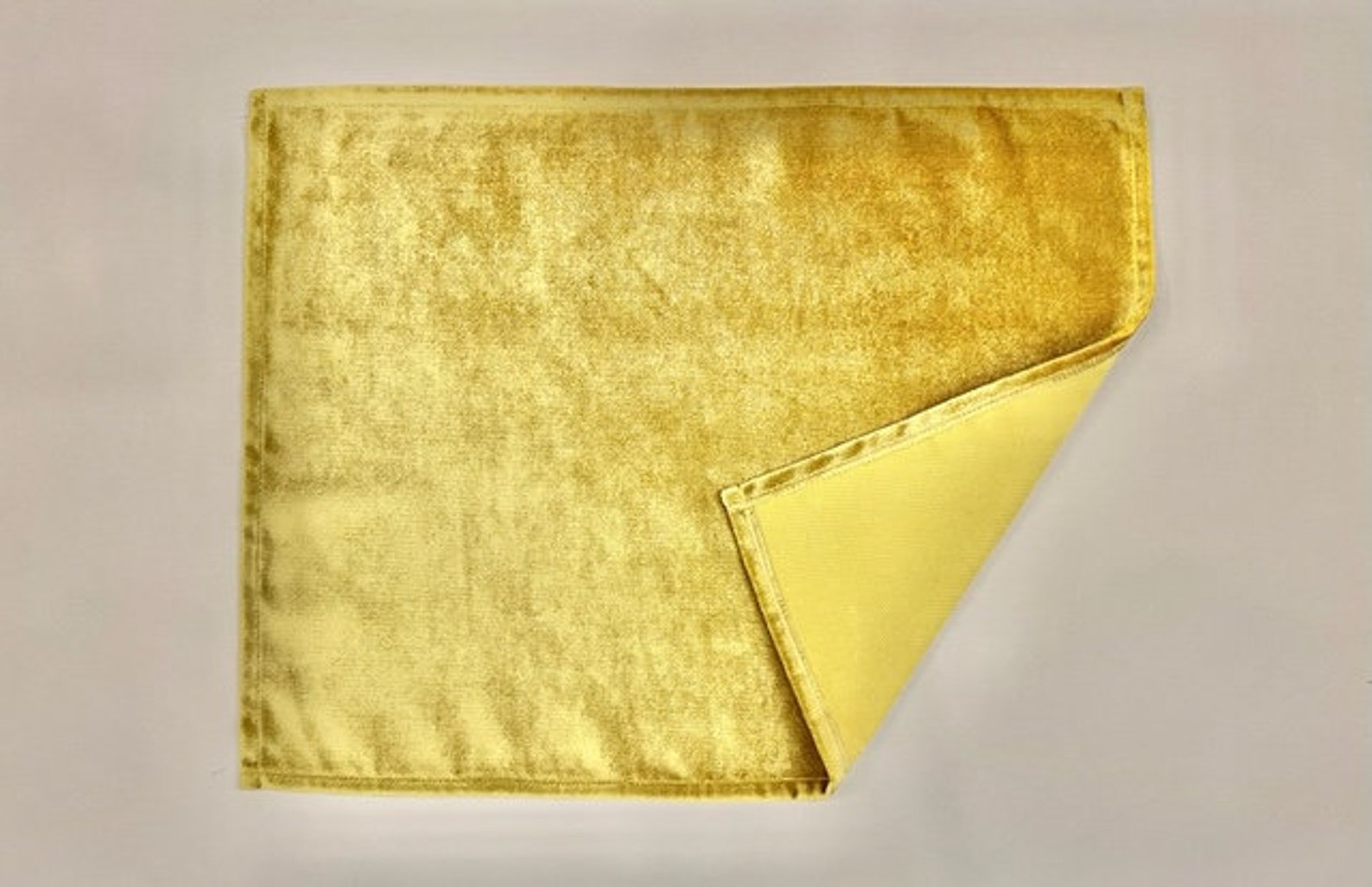 Set of 2 Placemats Gold Velvet Placemats Rectangle Placemat Etsy