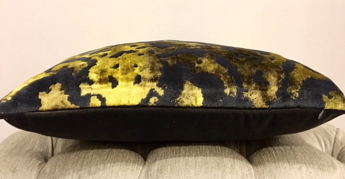 Luxury Gold Velvet Pillow Cover Gold Pillows Velvet Etsy