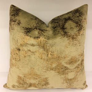 Luxury Bronze Velvet Pillow Cover, Accent Pillows, Throw Cushion Case, Designer Decorative Pillow, Custom Made Euro Sham, All Sizes 18X18