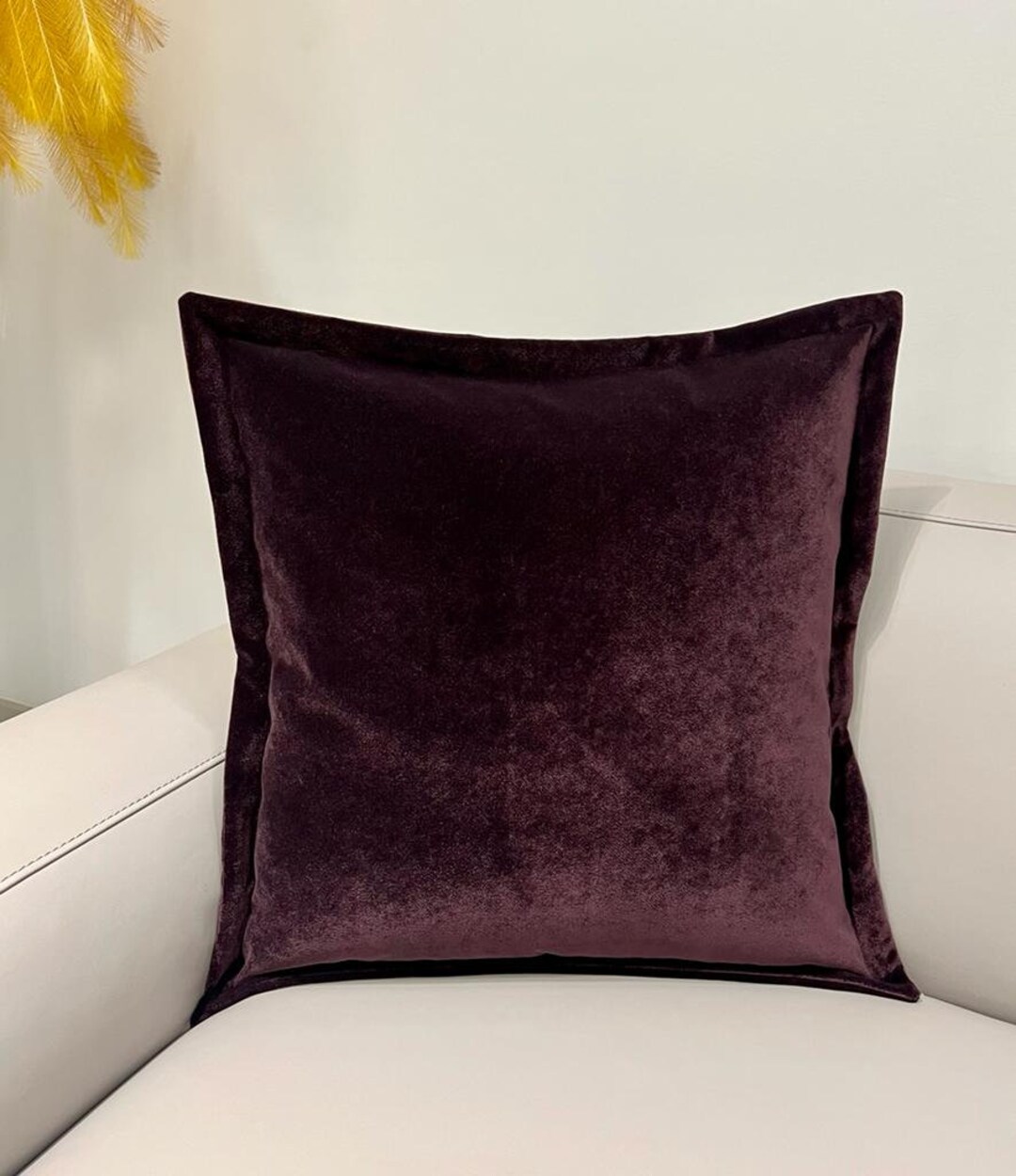 Luxury Plum Velvet Pillow Cover, Velvet Pillows, Throw Pillow Cover