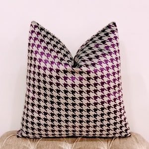 Luxus lila Samtkissenbezug, Samtkissen, lila Kissen, dekoratives Designerkissen, Samtkissen, lila Kissenbezüge