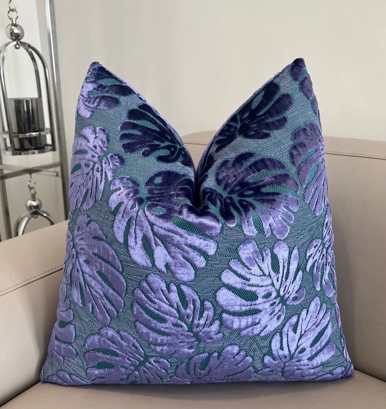 Lavender Velvet Pillows, Lavender Pillow Cover, Purple Pillows, Luxury Decorative Pillow, Throw Pillows, Lavender Velvet Pillow Covers image 2