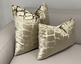 Housse de coussin de luxe bronze clair, coussin en velours bronze, coussin décoratif, coussins, taie de coussin en velours, oreillers en velours 18 x 18 20 x 20