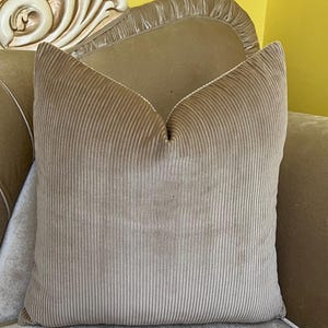 Luxury Beige Velvet Pillow Cover, Beige Pillow, Velvet Pillow, Designer Pillow, Throw Pillow, Decorative Pillows, Beige Velvet Pillow Covers