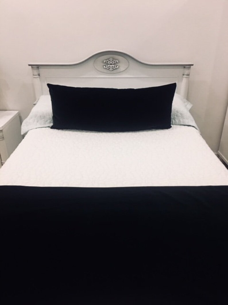 Luxury Black Velvet Lumbar Pillow Cover Black Pillow Long Etsy