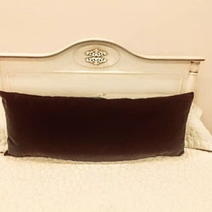 Brown Velvet Lumbar Pillow Cover: Handmade Decorative Cushion Case