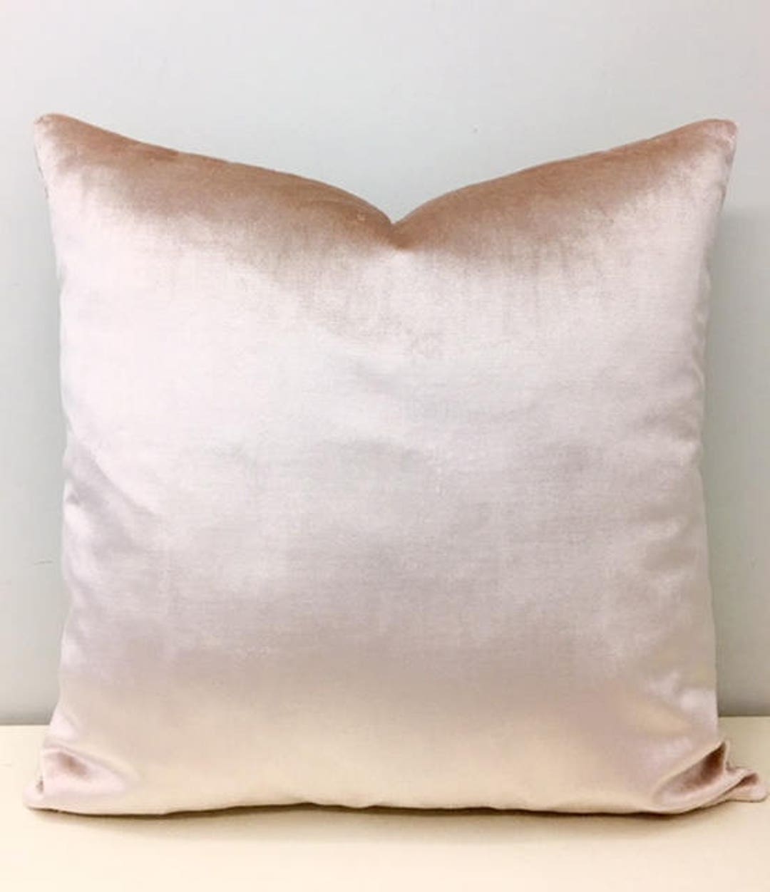 Luxury Powder Pink Velvet Throw Pillows Velvet Pillow Cover Etsy