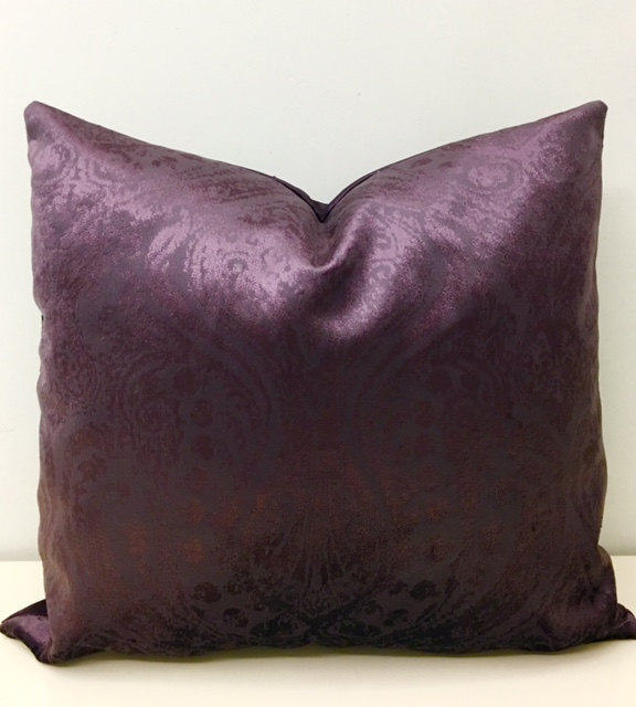 Purple Velvet Pillow Cover Velvet Pillow Purple Luxury Pillows Etsy