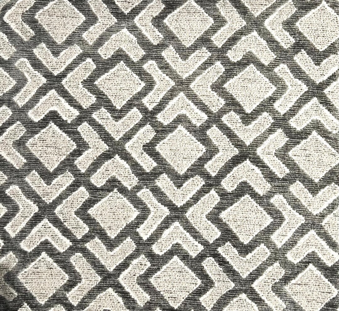 Tissu ameublement tissé haut de gamme - Tissu tissé gris clair chiné