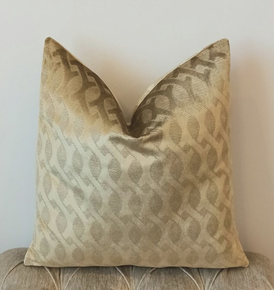 Pale Gold Velvet Pillow Cover, Gold Pillow Cases, Pillows, Decorative Throw Pillow Covers, Throw