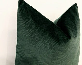 Green Velvet Pillow Cover, Throw Pillow, Green Pillows, Decorative Pillow, Velvet Cushion Case, 18X18 20X20 24X24 Green Velvet Pillow Covers