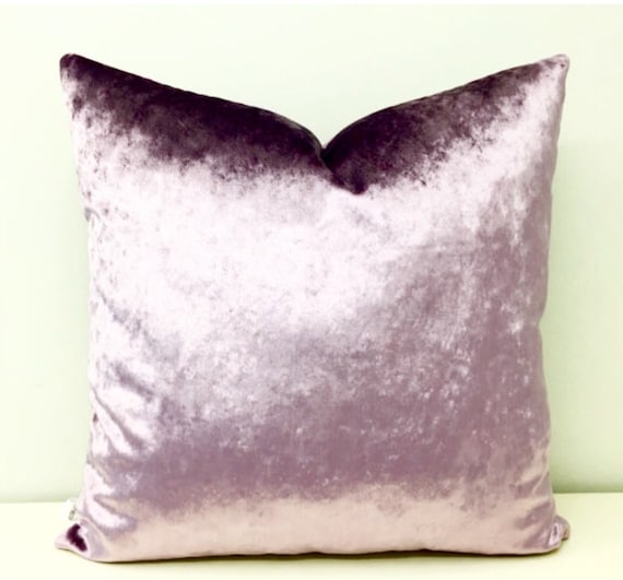 Lilac Velvet Pillow Cover Lilac Pillow Luxury Lilac Velvet Pillow Cover Lilac