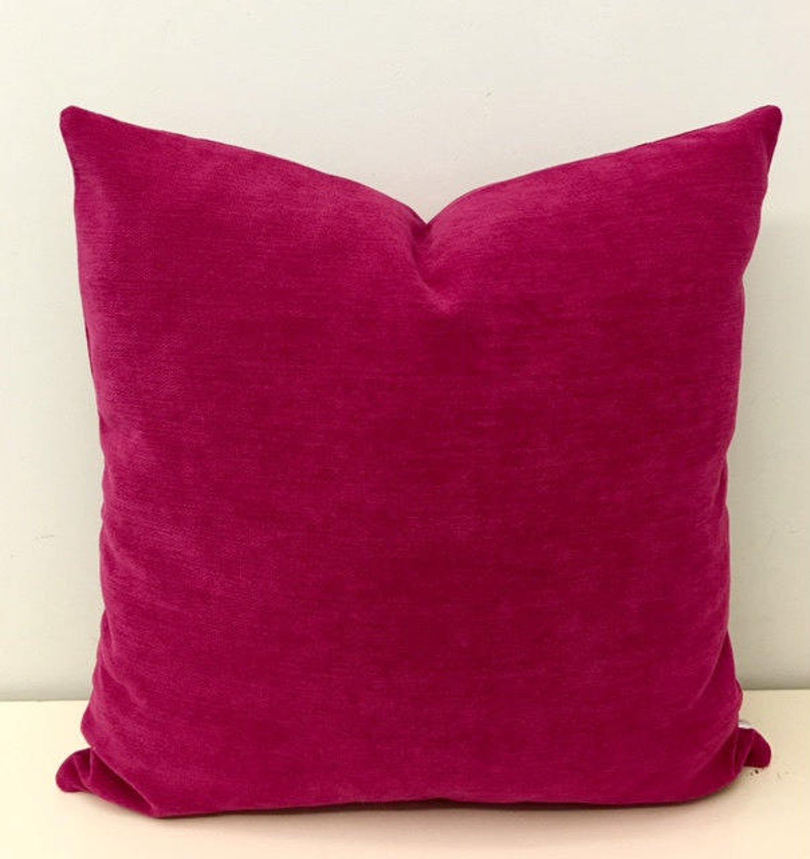 Fuchsia Boho Pillow Cover Fuchsia Pillow Bohemian Pillow Etsy