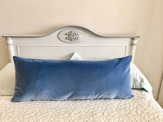 smokey blue throw pillows