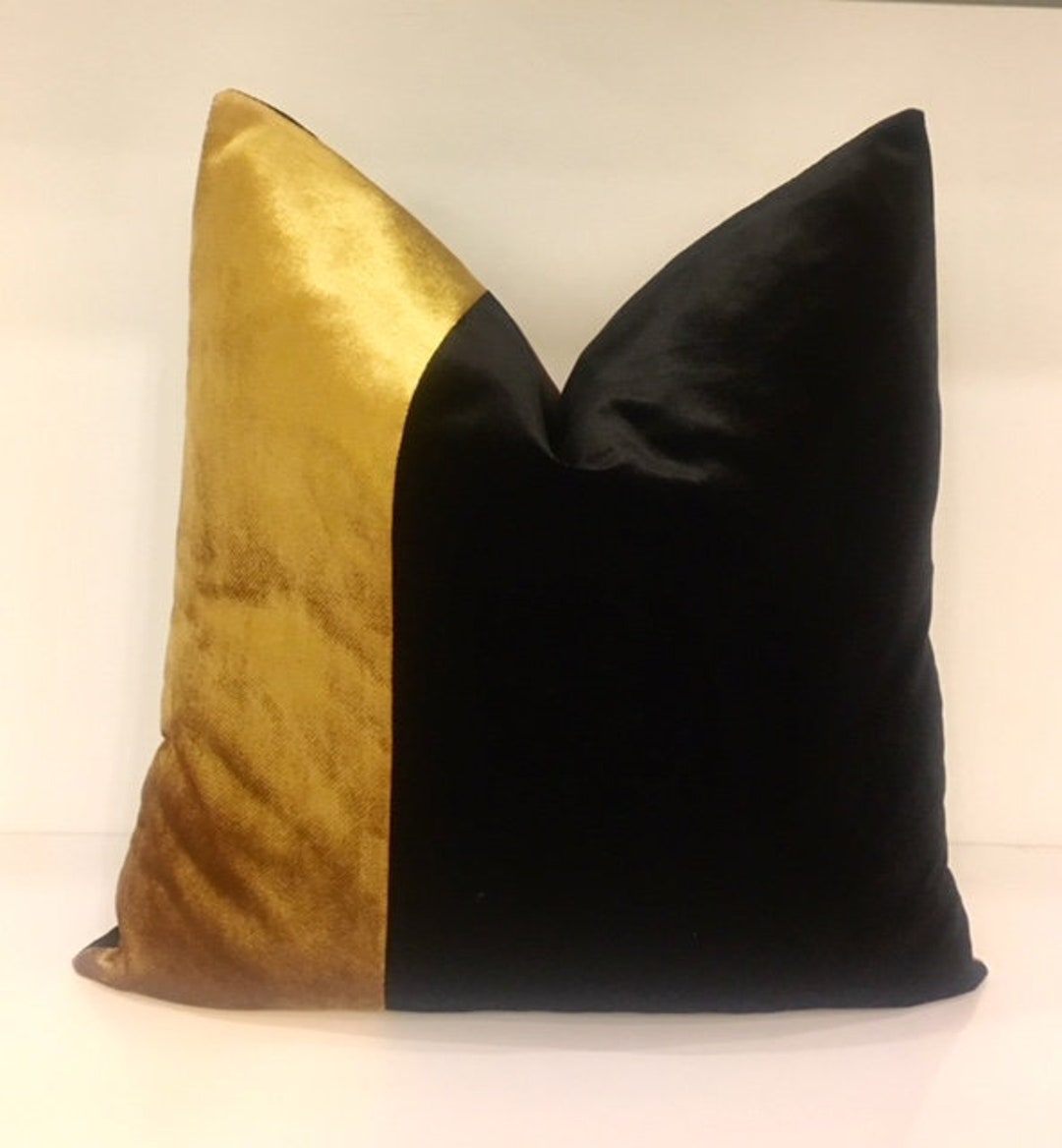 Luxury Black Velvet Pillow Cover, Velvet Pillows, Black Pillows, Throw