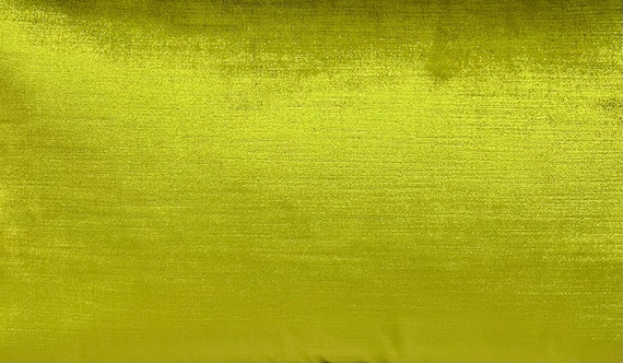 Lime Green Velvet Curtain Panel: Rod Pocket or Grommet Top