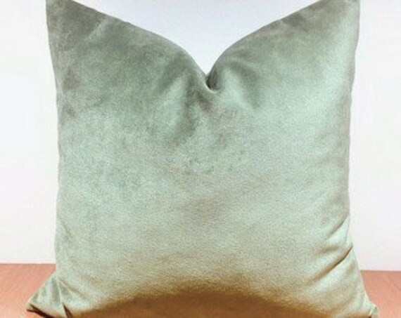 Luxury Light Sage Green Velvet Pillow Cover Velvet Pillow Throw Pillow Decorative Pillow Cushion Case 18X18 20X20 Green Velvet Pillows
