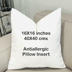 16”X16” Pillow Inserts, Pillow Form, Square Cushion Insert, 55X55 Pillow Inserts, Throw Pillow Insert, Decorative Pillow Insert 12X20 inches