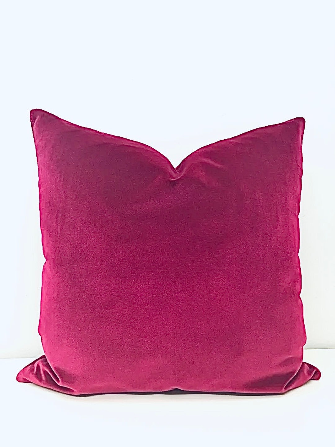 Hot pink velvet pillow 2025