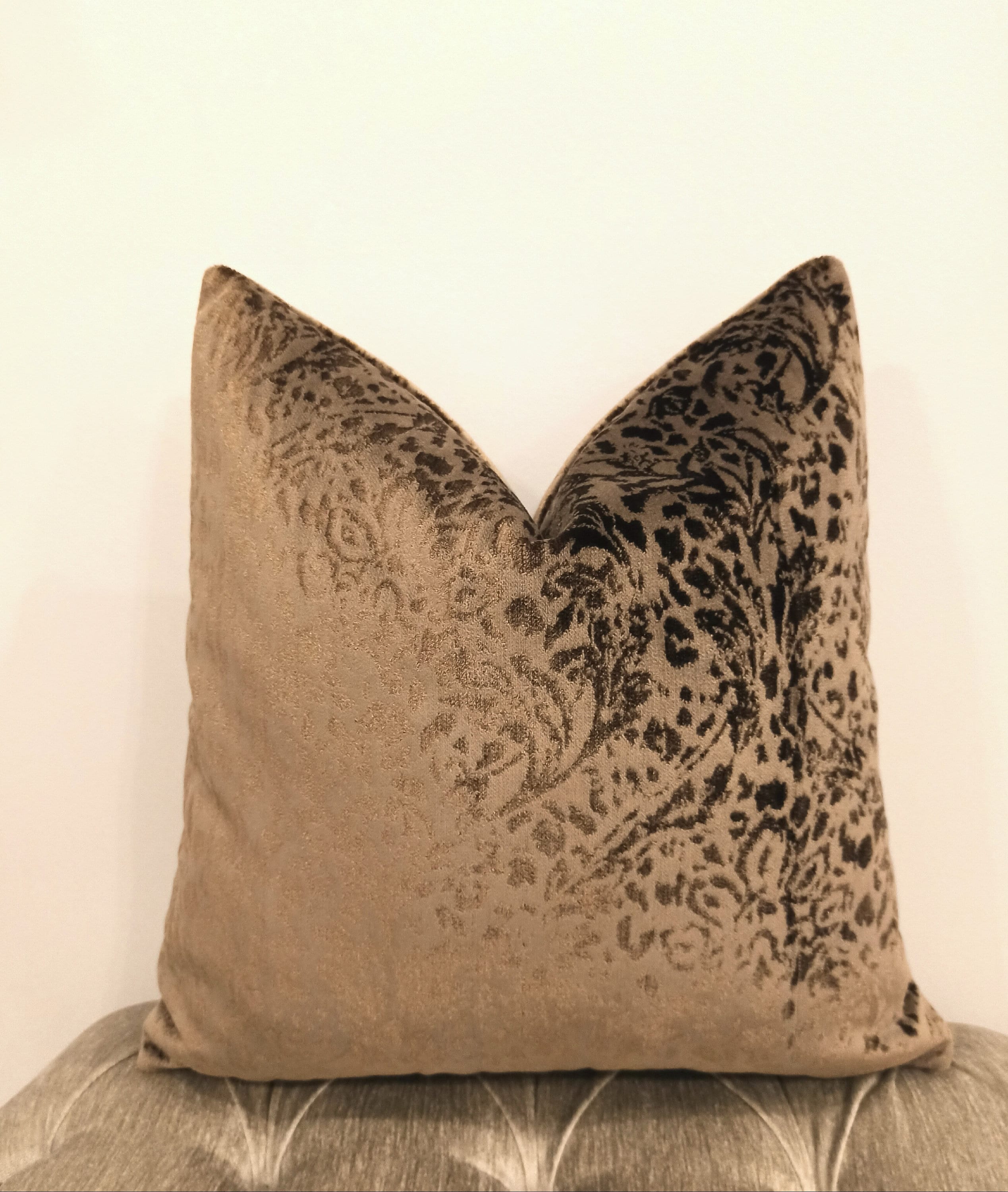 Luxury Light Brown Velvet Pillow Cover Velvet Pillow Brown Etsy