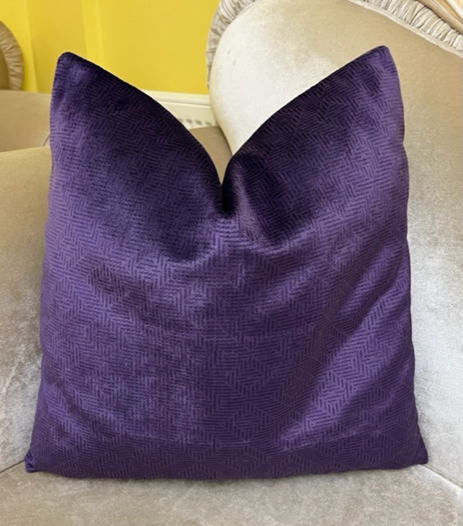 Lavender Velvet Pillows Lavender Pillow Cover Purple Etsy